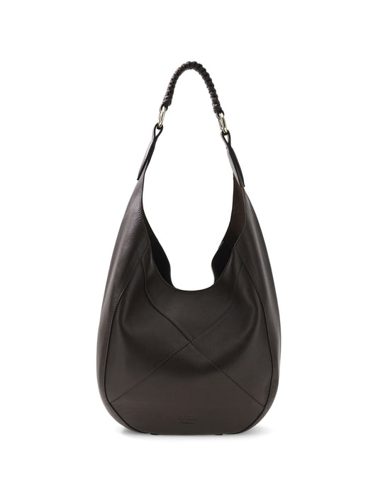 Sac Porte-Épaule GUESS Marron Foncé Cuir