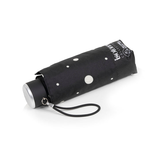 Parapluie Pliant Isotoner Manuel Pois Noir/Jaune