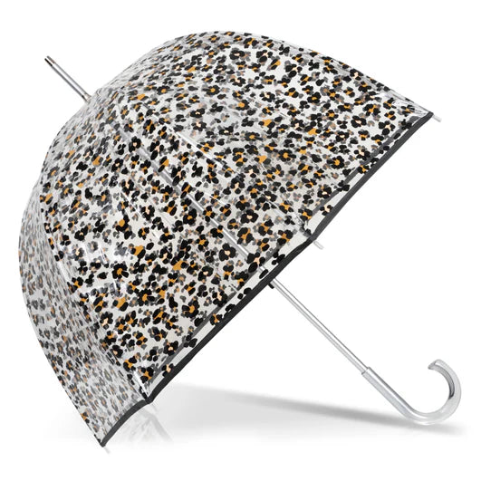 Parapluie Droit PVC Isotoner Léopard
