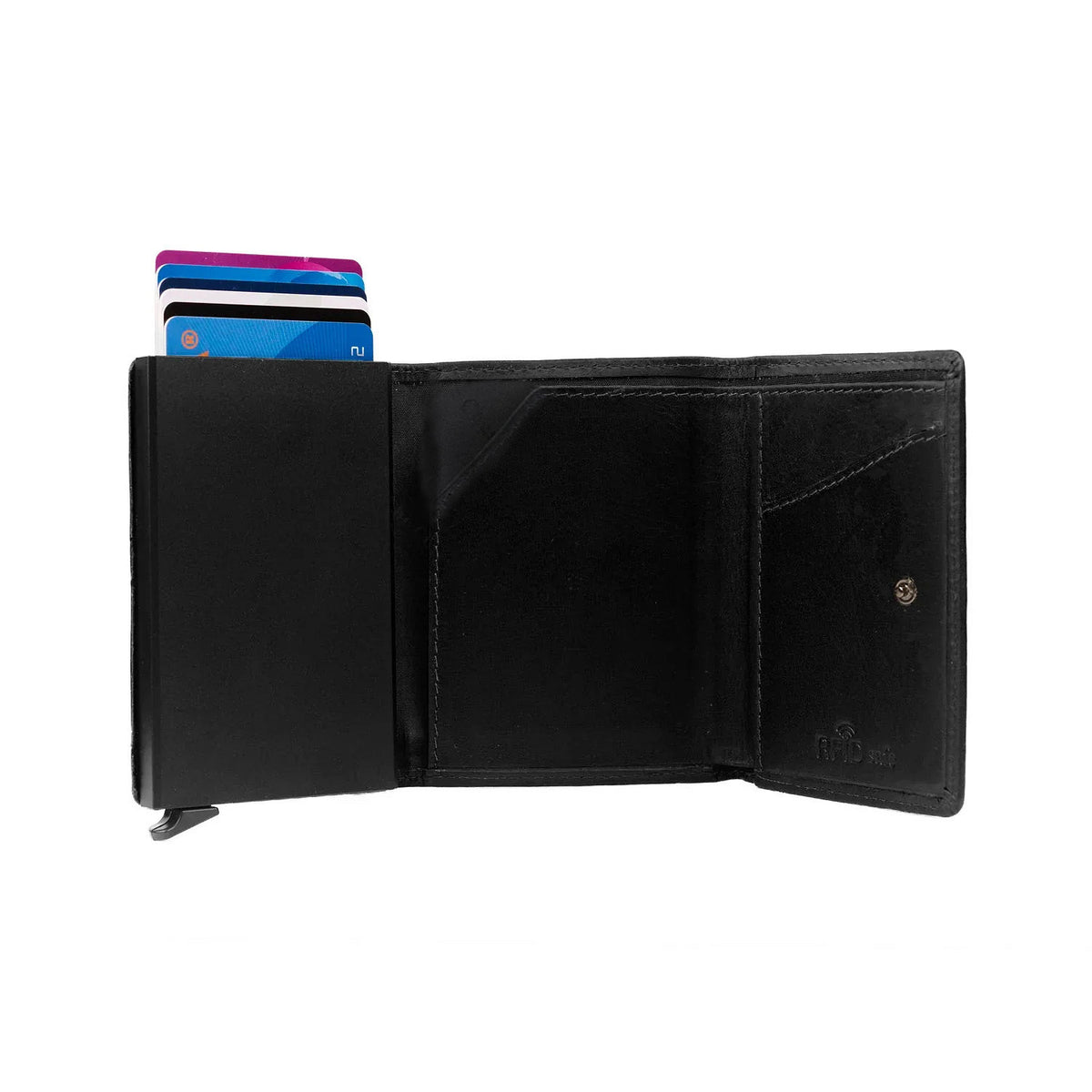 Porte-Cartes & Billets Automatique Chesterfield Noir