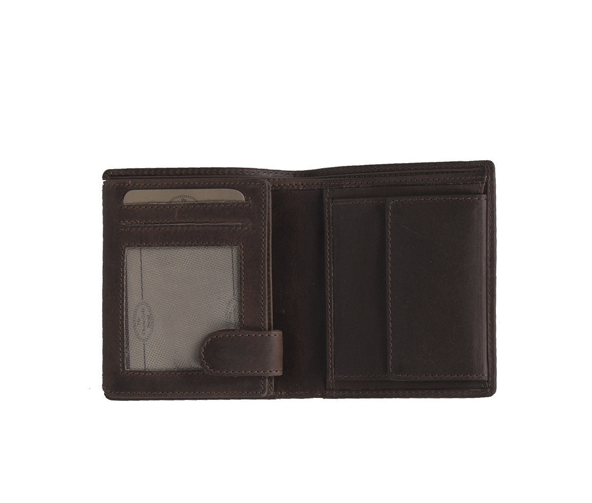 Portefeuille Porte-Cartes & Monnaie Chesterfield Carl Marron