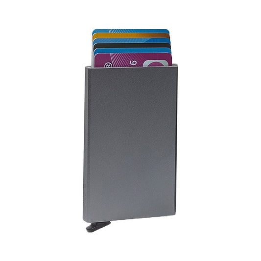 Porte-Cartes Aluminium Automatique Chesterfield Argenté