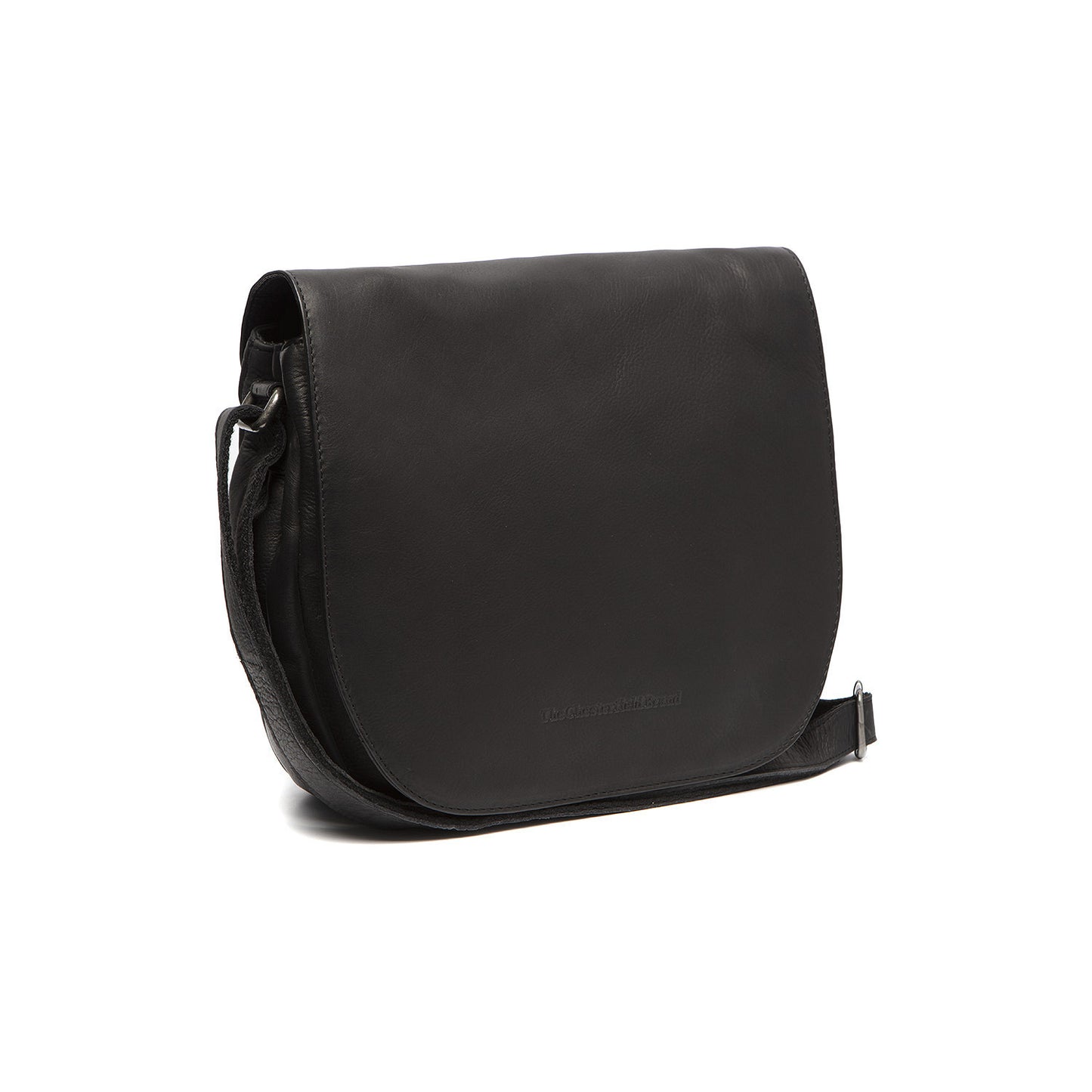 Sac à Rabat Cuir Chesterfield 3 Poches Noir
