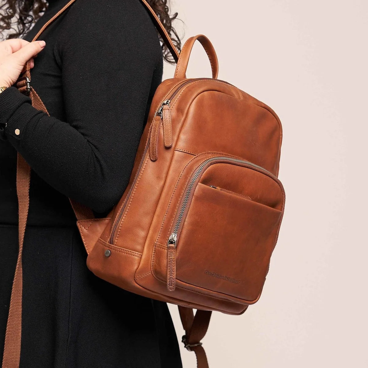 Sac à dos the chesterfield santana cognac