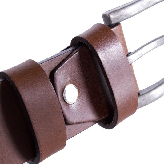 Ceinture Cuir Chesterfield Cognac