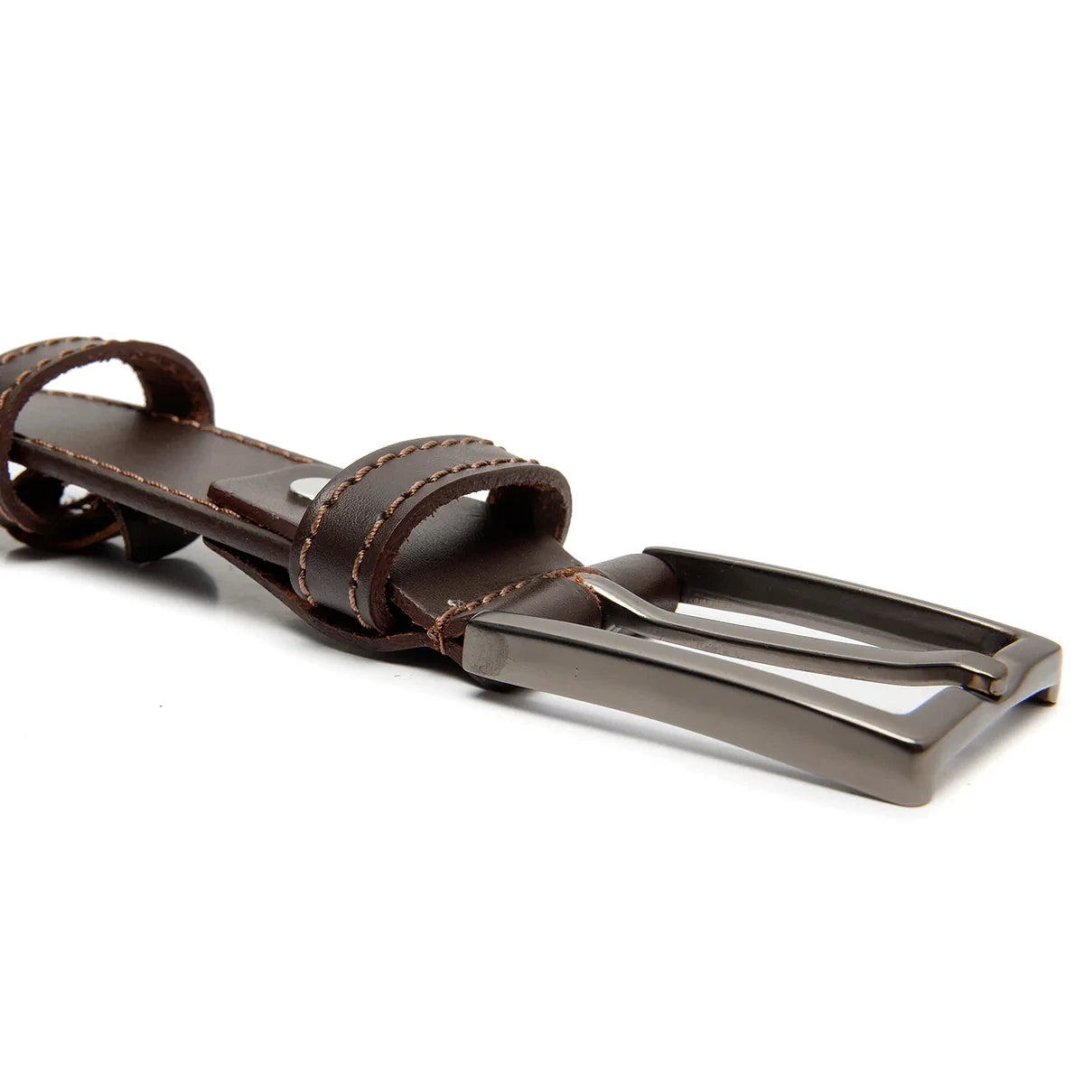 Ceinture Cuir Chesterfield Tanaro Marron