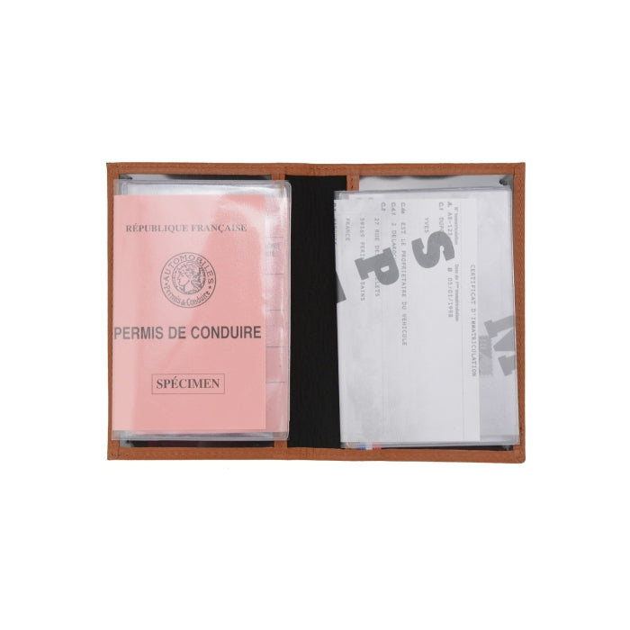 Frandi Porte-papiers cuir Marron