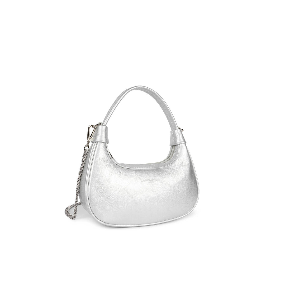 Mini Sac Hobo Aura Blanc Nacré – Lancaster Paris