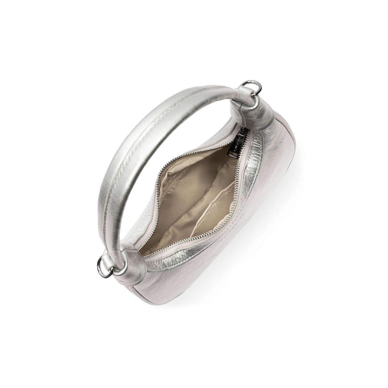 Mini Sac Hobo Aura Blanc Nacré – Lancaster Paris