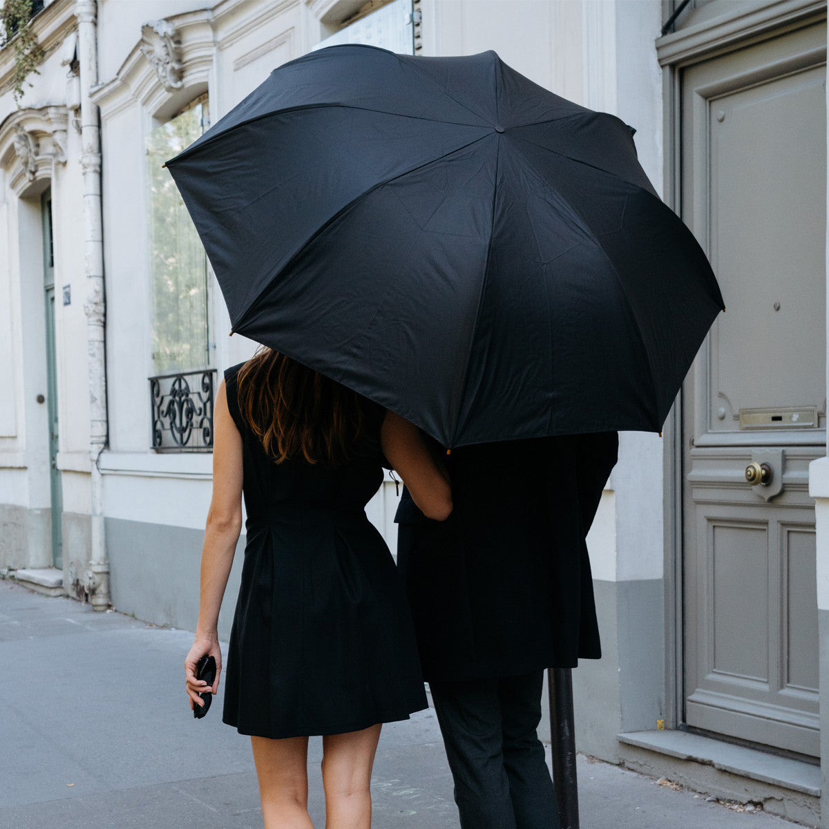 Parapluie de Golf Piganiol Pliant Automatique Uni Noir