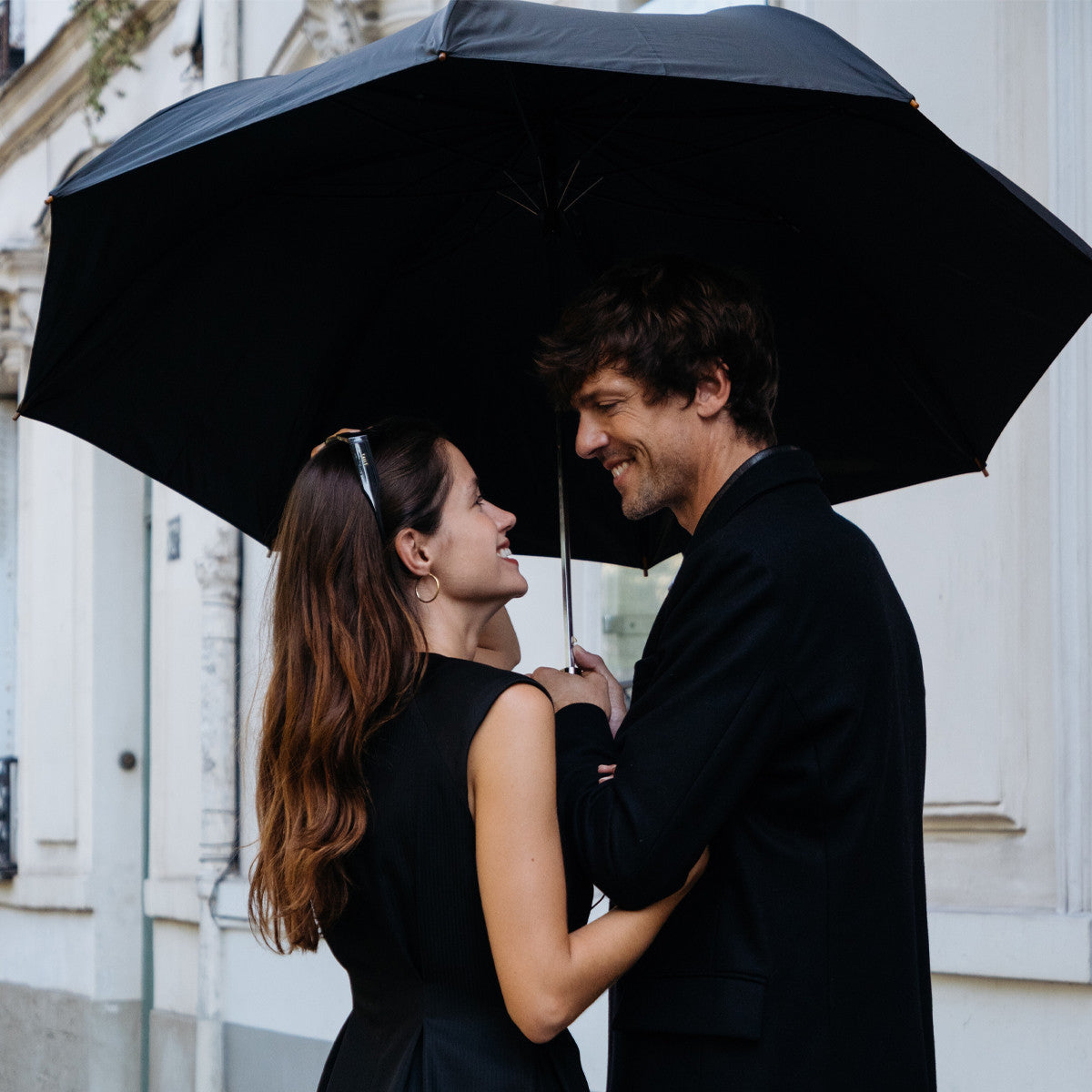 Parapluie de Golf Piganiol Pliant Automatique Uni Noir