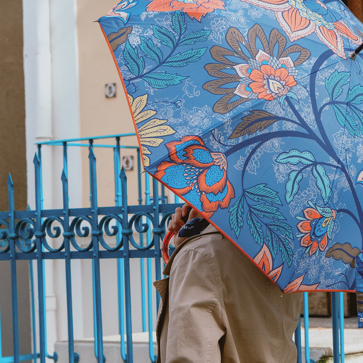 Parapluie Canne Piganiol Sans Ressort Batik Far West