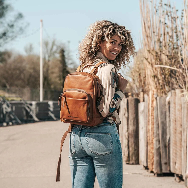 Sac à dos the chesterfield santana cognac
