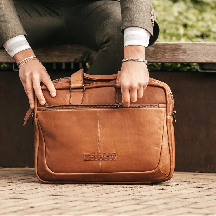 Sac affaires The chesterfield Seth cognac