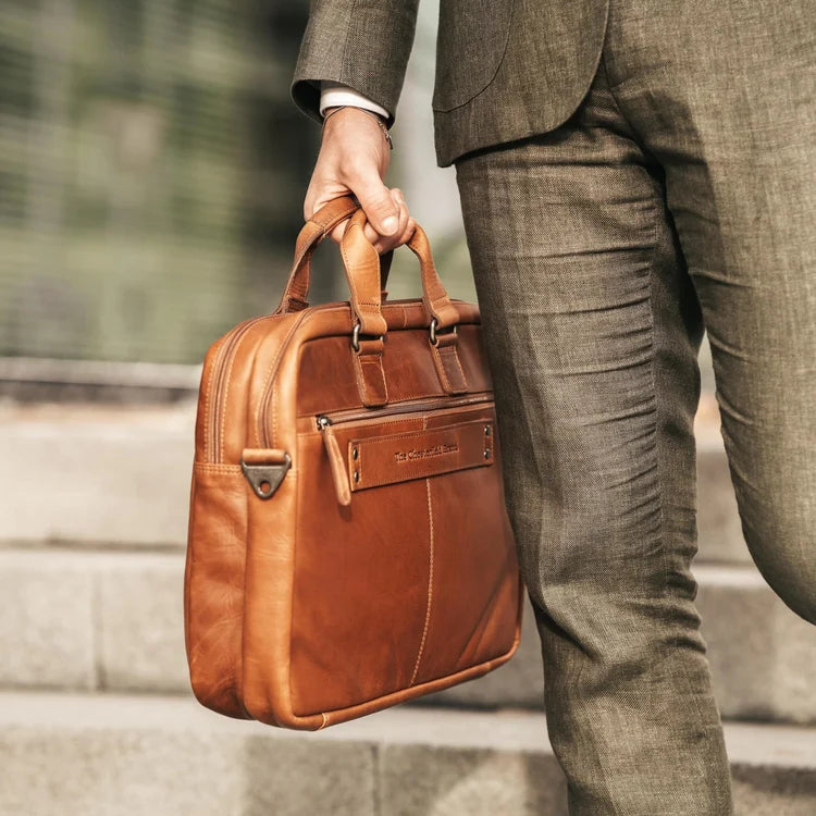 Sac affaires The chesterfield Seth cognac